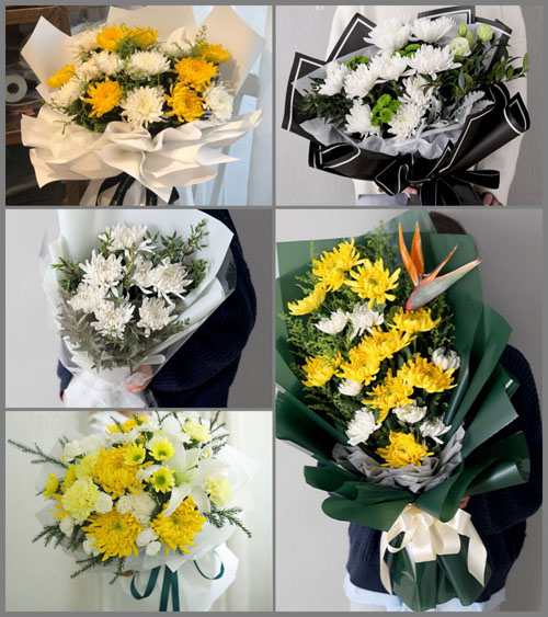 广东韶关市浈江区十里亭镇腊石村白事花束代送